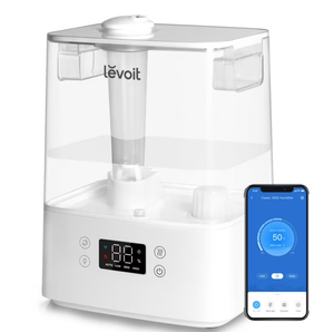lot 39 image: Levoit Smart Ultrasonic Mist Humidifier for Room, White 6L