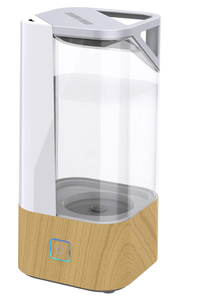 lot 76 image: Sharper Image UHS1-SI Ultrasonic Cool Mist Humidifier, 1.3 Gallon, 2 Settings, Auto Shut-Off, Illuminated Touch Control, Low Water Indicator, Easy Fill Tank, 1.3 Gallon, Ash Woodgrain