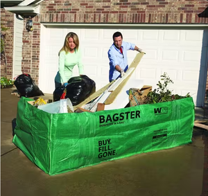 lot 133 image: WM Bagster Dumpster in a Bag The Right Size For Cleanouts, Junk Removal, Renovations (8 ft x 4 ft,Holds up to 3,300 lb.)