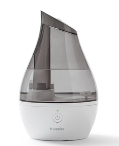 lot 140 image: Bionaire 0.5gal Virtually Silent Ultrasonic Cool Mist Humidifier 3 Settings, Auto Shut-Off, 24hr Run Time, No Filter Needed (Used)
