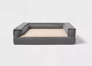 lot 145 image: Boots & Barkley 3-Sided Bolster Dog Bed - M - 28 Inches (L), 4.68 Inches (H) x 23 Inches (W)