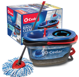 lot 158 image: O-Cedar RinseClean Spin Mop & Bucket System (Used)