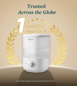 lot 159 image: LEVOIT Top Fill Humidifiers for Bedroom, 2.5L Tank for Large Room, Easy to Fill & Clean, 28dB Quiet Cool Mist Air Humidifier for Home Baby Nursery & Plants, Auto Shut-off for Safety, 25H