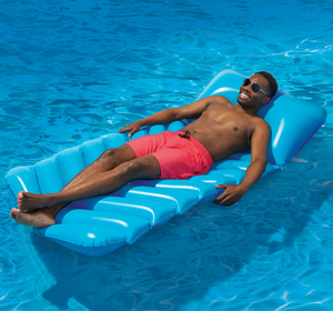 lot 418 image: Bluescape Blue Dream Air Mat, Inflatable Pool Float, Age 14 & up, Unisex 6 ft Long