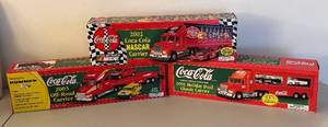 BR2 - Coca-Cola Die-Cast Trucks (Lot of 3) - 2003 Off-Road, 2002 NASCAR, 2001 Holiday Dual Classic