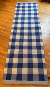 BR2 - Axeco Runner Rug - Blue & White Checker