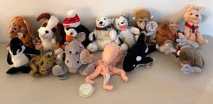 BR2 - Coca-Cola Plush Bean Bags - 1999 Collectible Assorted Animals