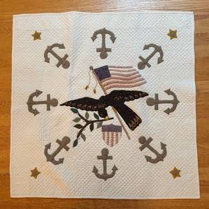 BR2 - Patriotic Quilt - Eagle, Flag & Anchor Motif