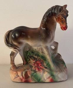 BR1 - Carnival Prize Horse Chalkware Sculpture