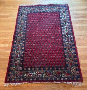 BR2 - Persian-Style Area Rug - Classy Red Field with Ornate Border