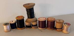 BR2 - Variety of Vintage Wooden Spools
