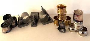 BR1 - Napkin Rings - Vintage Assorted, Engraved Floral, Animal Designs and More
