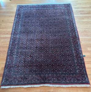 FB - Vintage Persian Hand-Knotted Rug 55 X 82 Inches - Light Wear