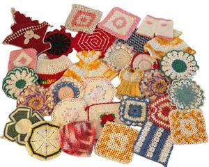 UL - Handmade Crochet Hot Pads - Assorted Squares, Rounds and More