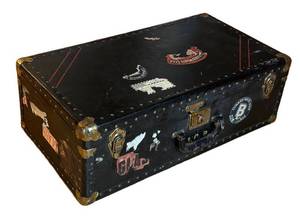 FB - Vintage Metal Travel Trunk