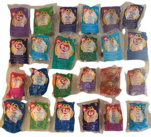 UL - Ty Beanie Babies for McDonalds - 24 Sealed Beanie Babies