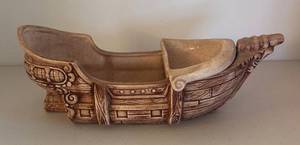 UL - Vintage Ship Motif Planter