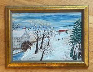 Maggie Witman - Folk Art Winter Scene Print