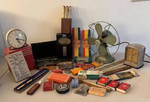 UL - Vintage Office Supplies - Allen-Bradley AB, Eagle Pencils, Bostitch Staples, Drafting Tools, Clocks