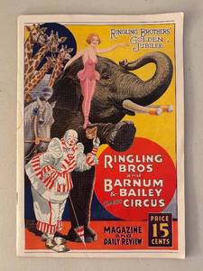 Ringling Bros. Golden Jubilee Circus Program - Official 1933 Vintage Magazine