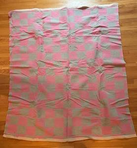 UL - Blanket - Vintage Pink & Gray Checkered