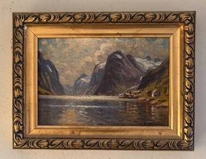 UL - Petite Original Norwegian Landscape Painting