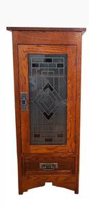 uL - Mission Style Cabinet with Glass Door