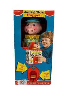 UL - Fisher-Price Jack-in-the-Box Puppet No. 138 - Vintage 1970s Toy