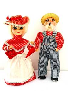 uL - Cloth Dolls Pair - 13 in (Lot of 2)