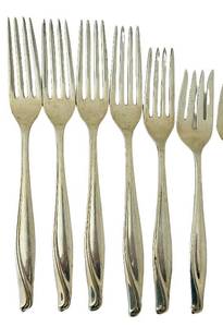 KUL - Vintage Alvin Sterling Dinner Forks - Sterling Silver Flatware