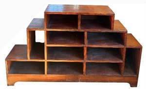 uL - Wooden Tiered Display Bookcase