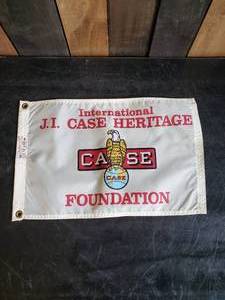 lot 15 image: Vintage International  JI Case Heritage Foundation Flag