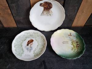 lot 19 image: 3 vintage Turn of the century Advertising Plates Fergus Falls mn