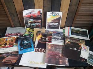 lot 31 image: Fantastic Large lot of vintage car Sales Brochures, Chevrolet, Barracuda, Buick and more