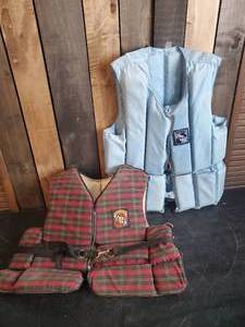 lot 42 image: 2 Vintage Lifejackets with cool coloring