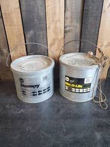 lot 43 image: 2 Metal Minnow buckets