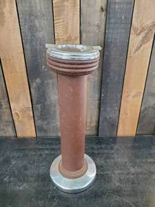 lot 46 image: Vintage Art Deco Floor Standing Ashtray Metal heavy duty