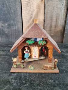 lot 52 image: Vintage German Weather House Hygrometer