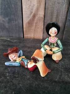 lot 63 image: Lefton Ceramic Cowboy Figurines Great Condition