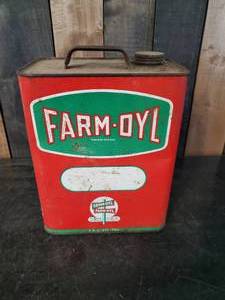 lot 65 image: Vintage Farm-Oyl Oil Can Great Condition