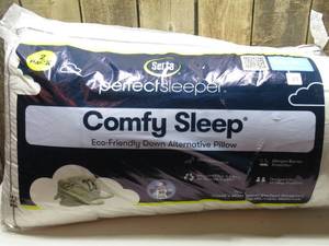 lot 23 image: Serta Perfect Sleeper Comfy Sleep Eco-Friendly Bed Pillow, StandardQueen 2pk