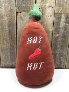 lot 40 image: PM&J Home 20 Weighted Hot Sauce Stuffed Plush