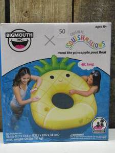 lot 50 image: BigMouth, Squishmallows Maui the Pineapple Pool Float