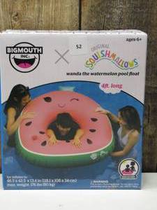 lot 52 image: BigMouth, Squishmallows Wanda the Watermelon Pool Float