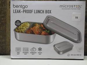 lot 55 image: Bentgo MicroSteel Leak-Proof Lunch Box