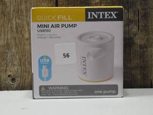 lot 56 image: Intex Quick Fill Cylinder Mini USB Air Pump