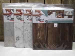 lot 71 image: 17 Deco Squares 12in x 12in