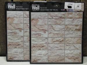 lot 78 image: Main Street Wall Creations - Removable Tile Decal (set of 2)