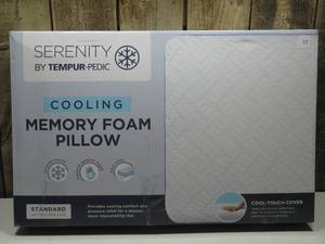 lot 18 image: Serenity by Tempur-Pedic Cooling Memory Foam Pillow