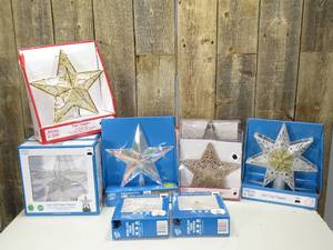 lot 125 image: Lot of Christmas Star Tree Toppers